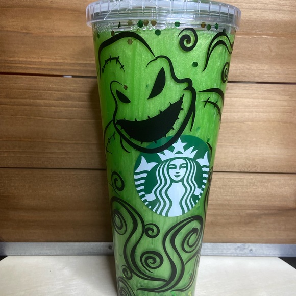 24 Oz Oogie Boogie Starbucks Snowglobe Tumbler